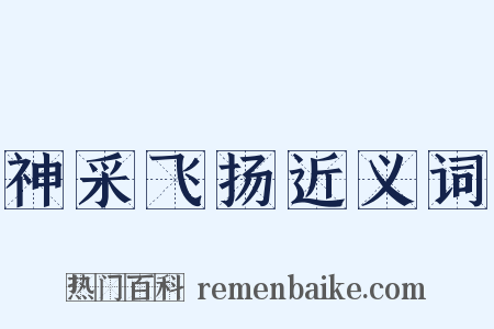 神采飞扬近义词是什么意思的图片